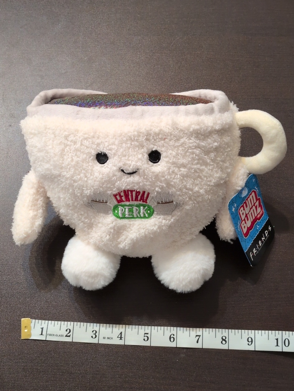BumBumz By Russ " Friends" Central Perk Plush Mug Toy - Cream